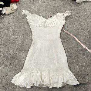 House of cb white dress